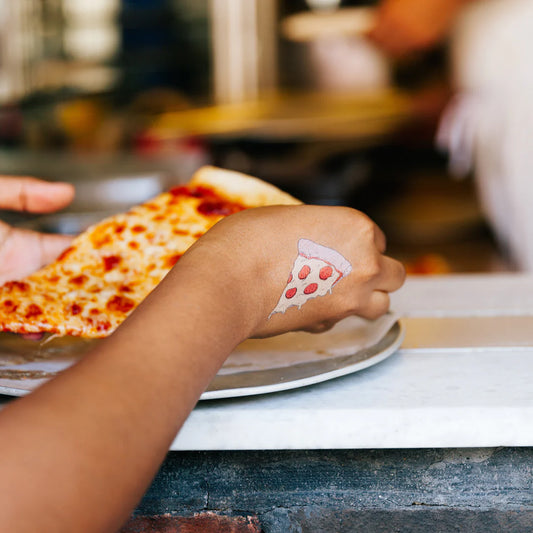 Pizza Slice Tattoo Pair