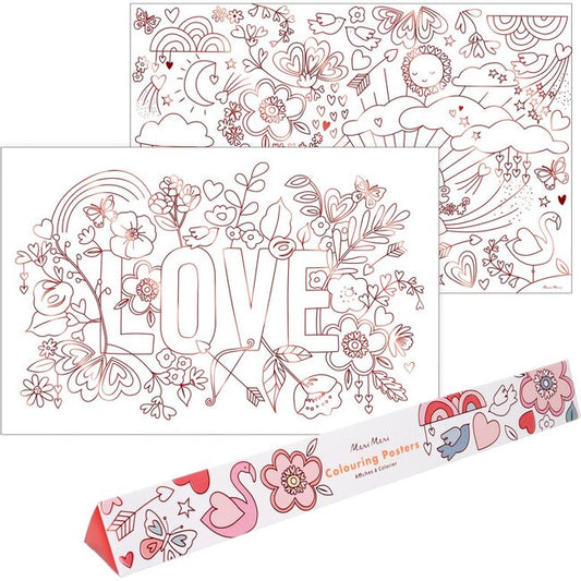 Valentine Coloring Posters