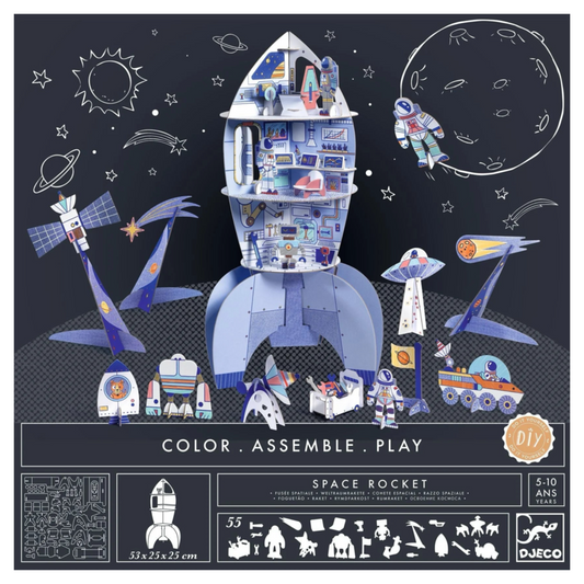 Color Assemble Play | Space Rocket