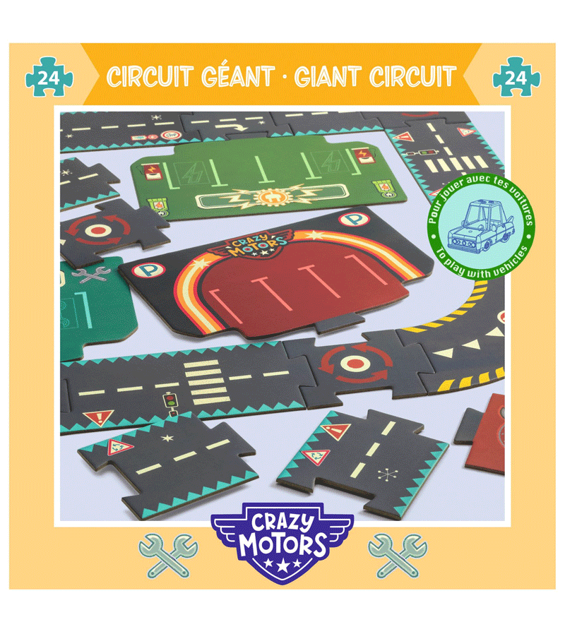 City Circuit | 24pc Giant Track & Puzzle