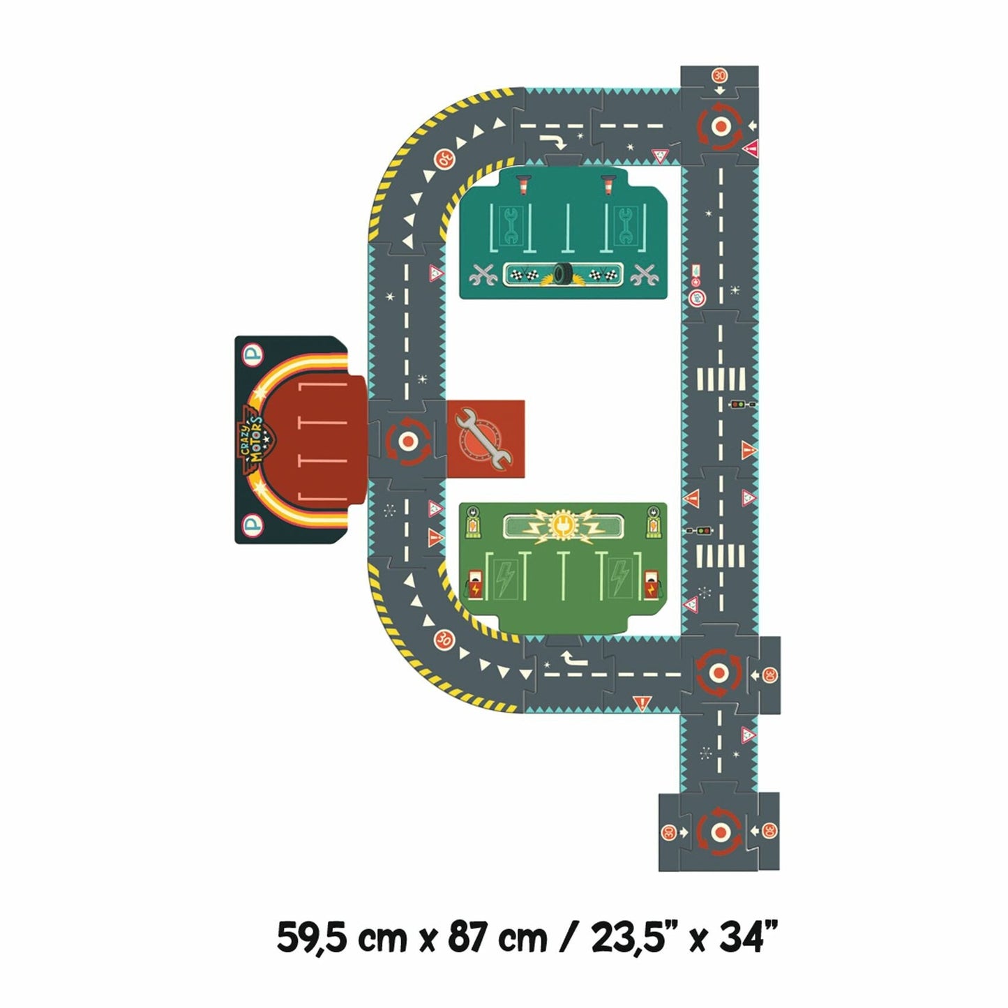 City Circuit | 24pc Giant Track & Puzzle