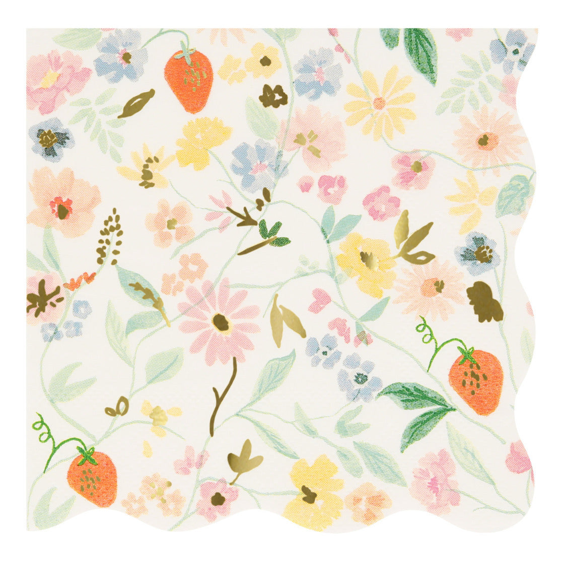 Elegant Floral Small Napkins | 16 Pack