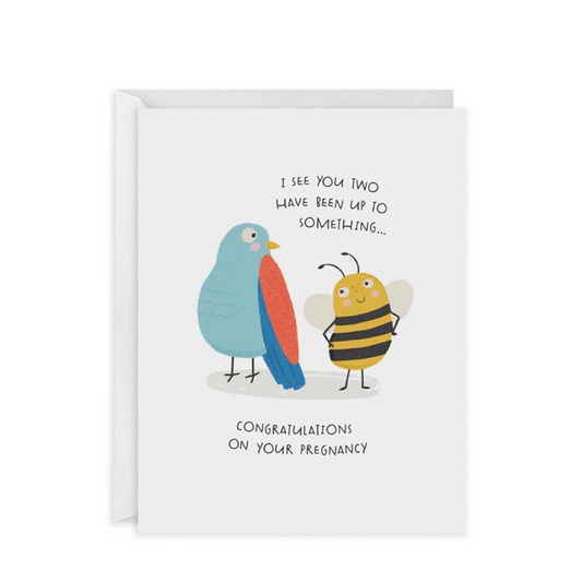 Birds and Bees Baby Expecting Card