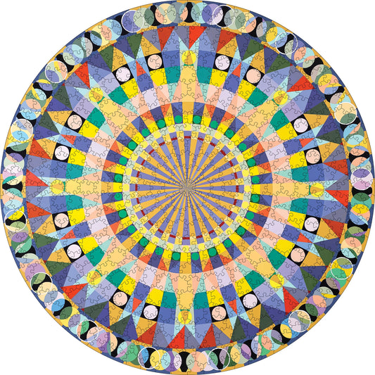 Susan Barnett: Mandala IV | 500 Piece Circular Jigsaw Puzzle