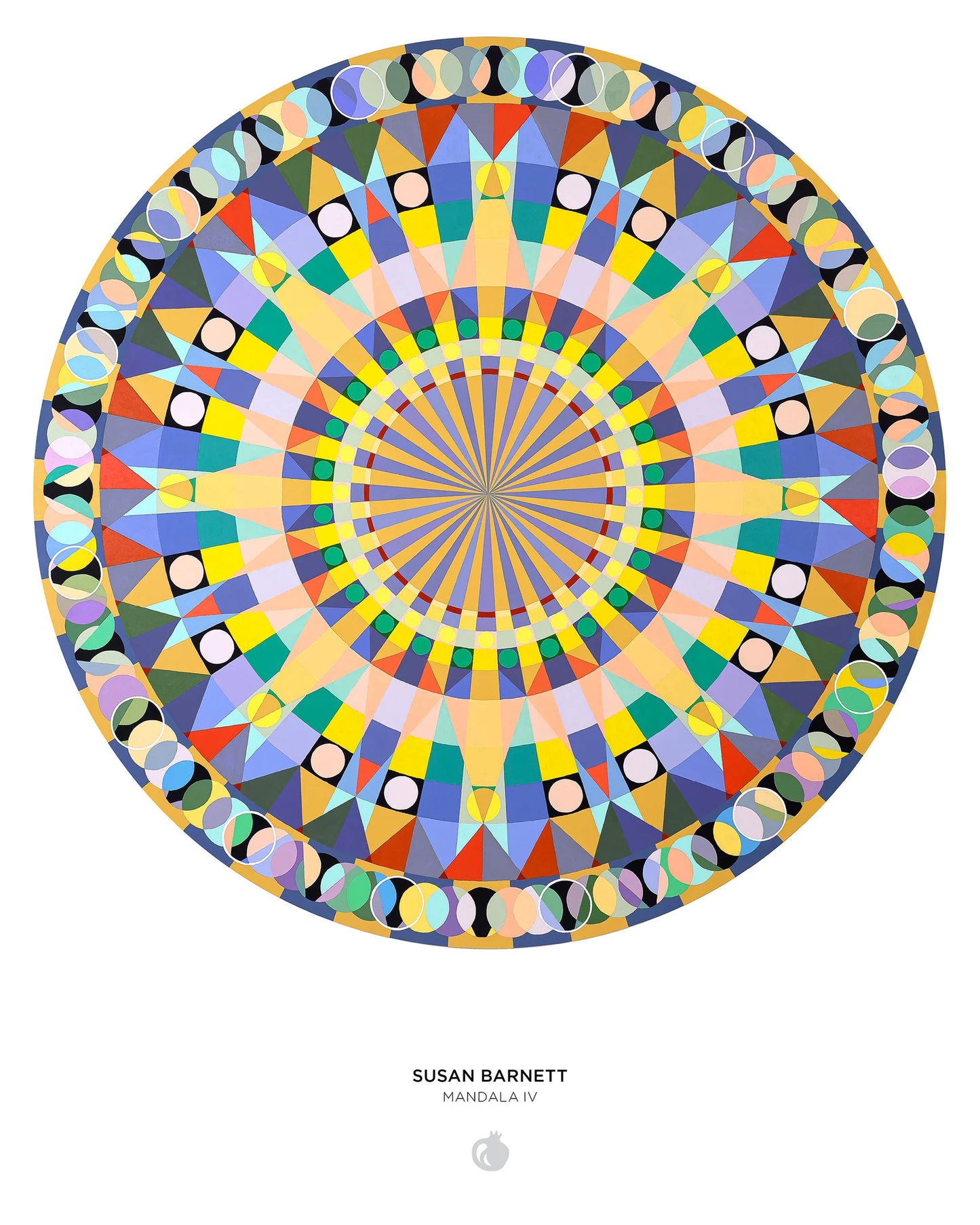 Susan Barnett: Mandala IV | 500 Piece Circular Jigsaw Puzzle