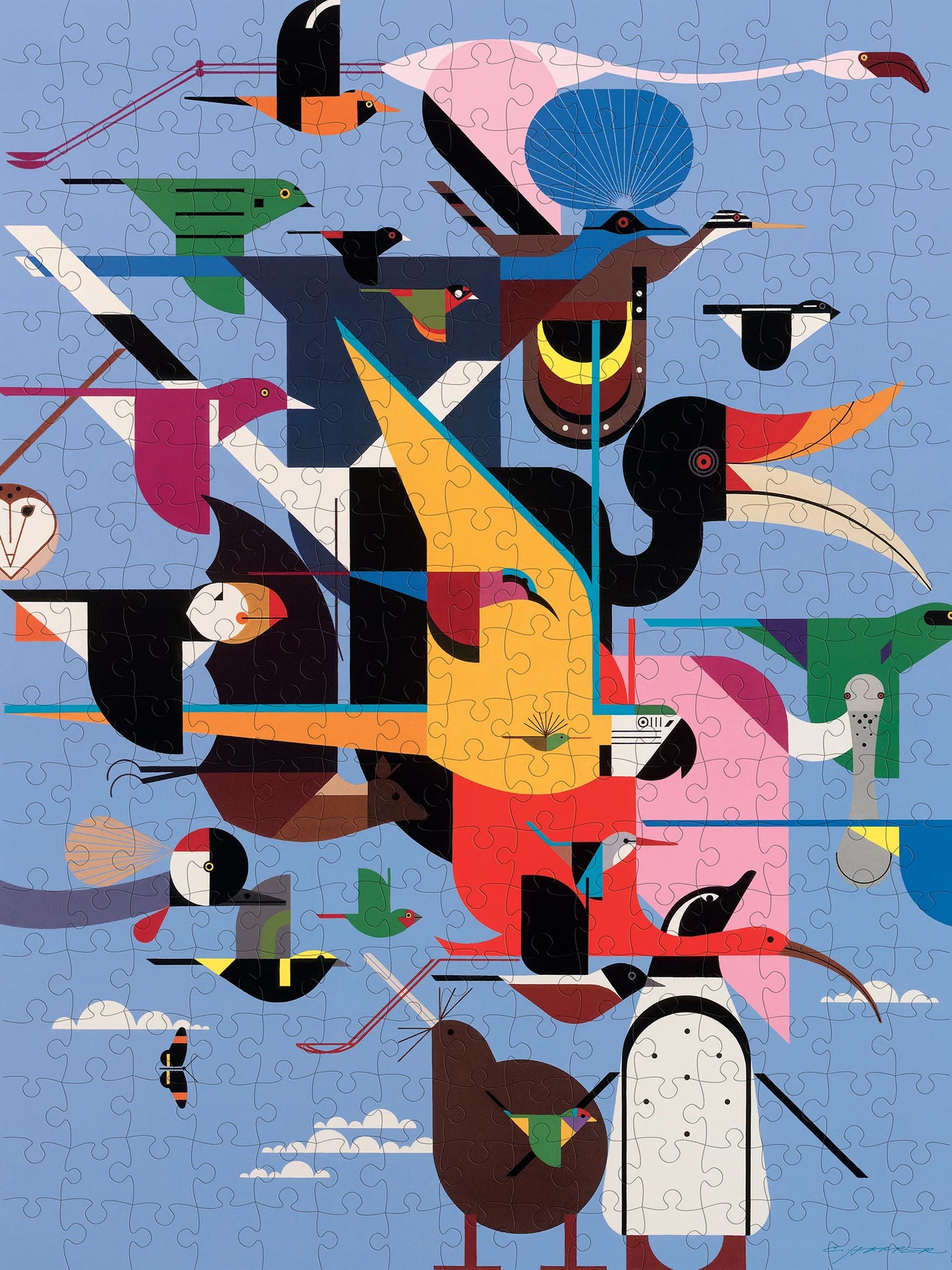 Charley Harper: Wings of the World | 300 Piece Jigsaw Puzzle