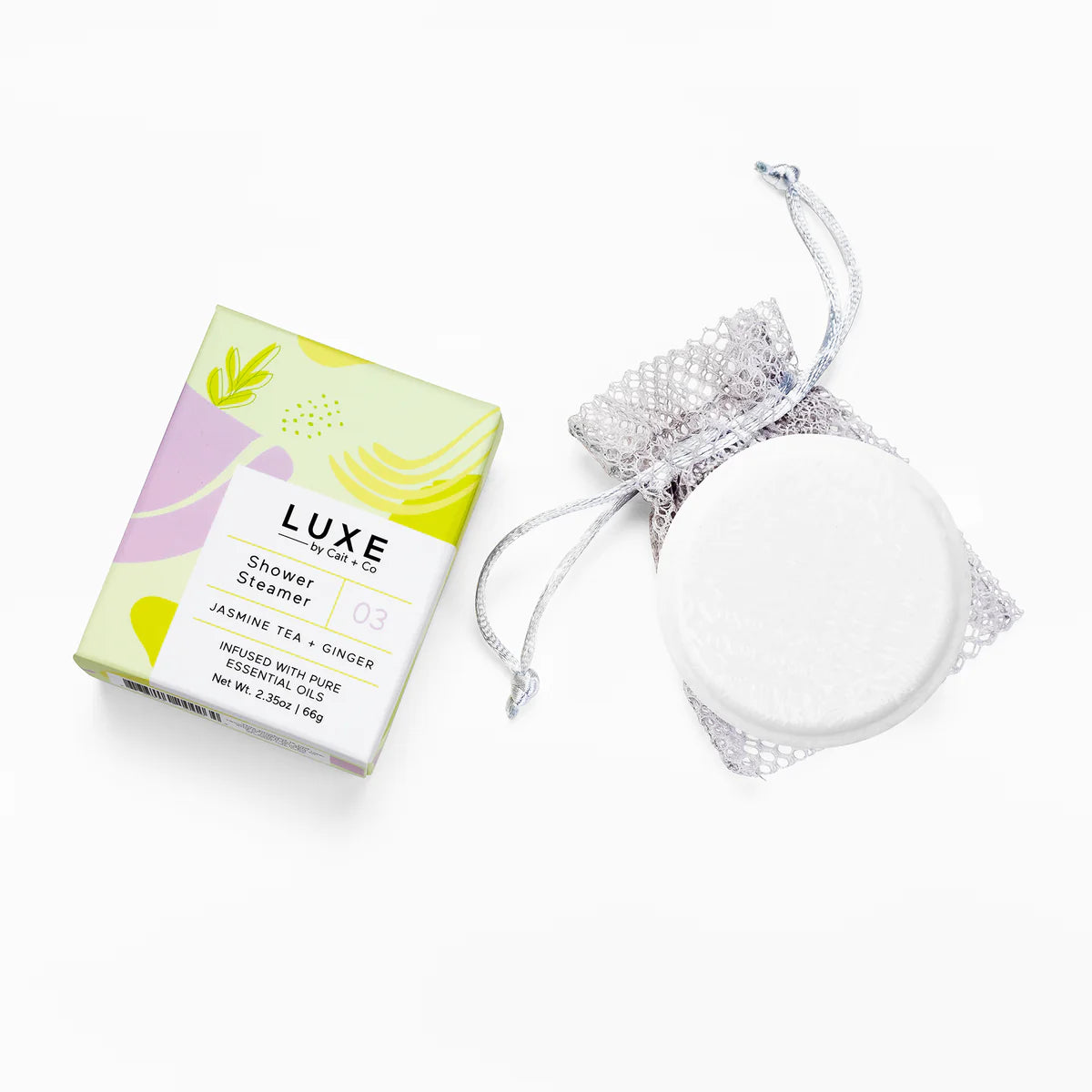 Luxe Shower Steamer | Jasmine Tea + Ginger