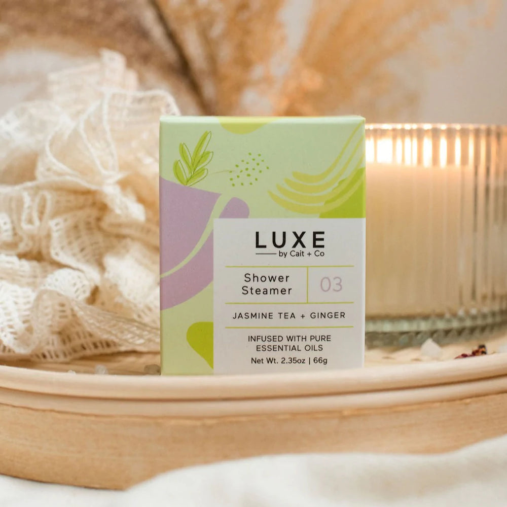 Luxe Shower Steamer | Jasmine Tea + Ginger