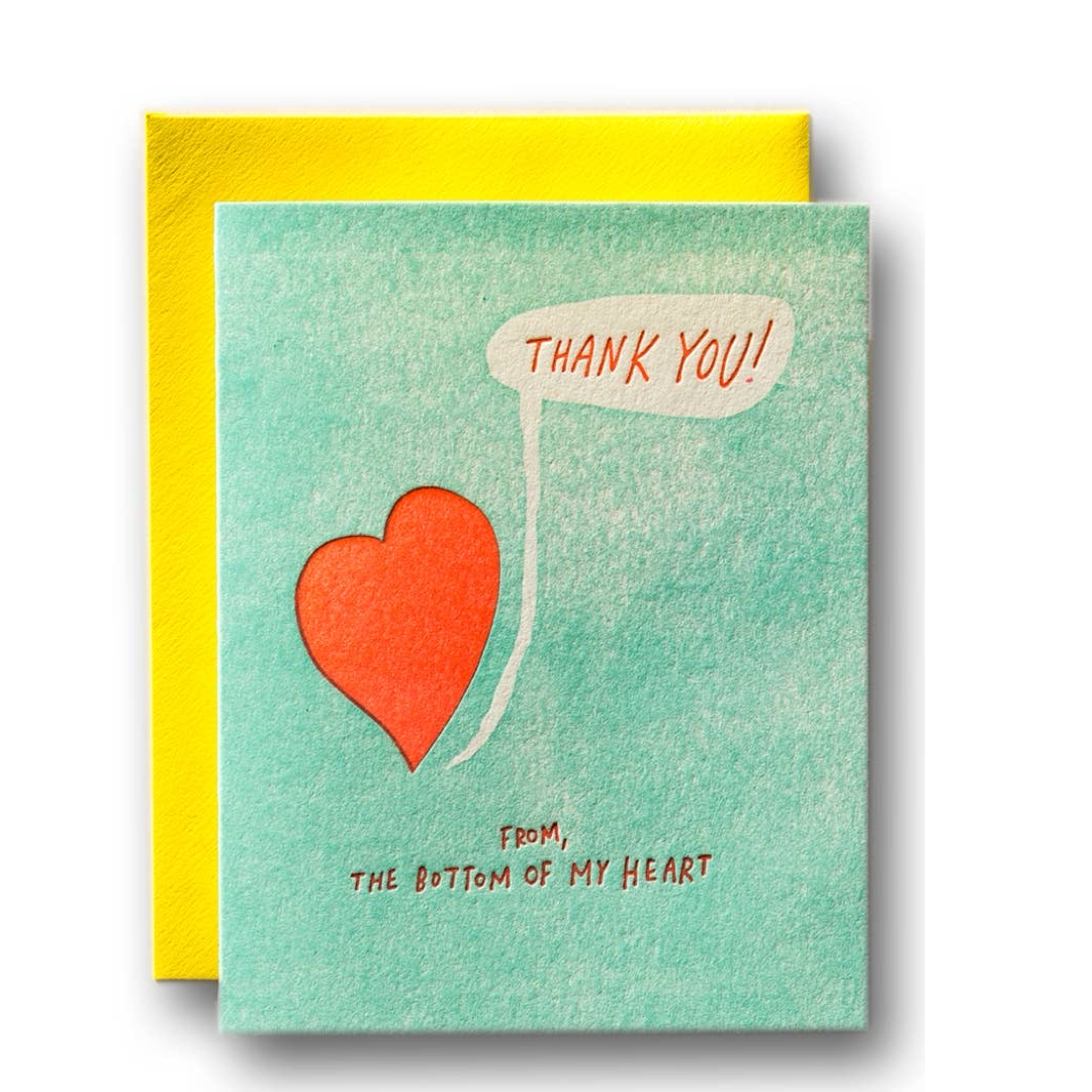 Thank You From The Bottom Of My Heart Card