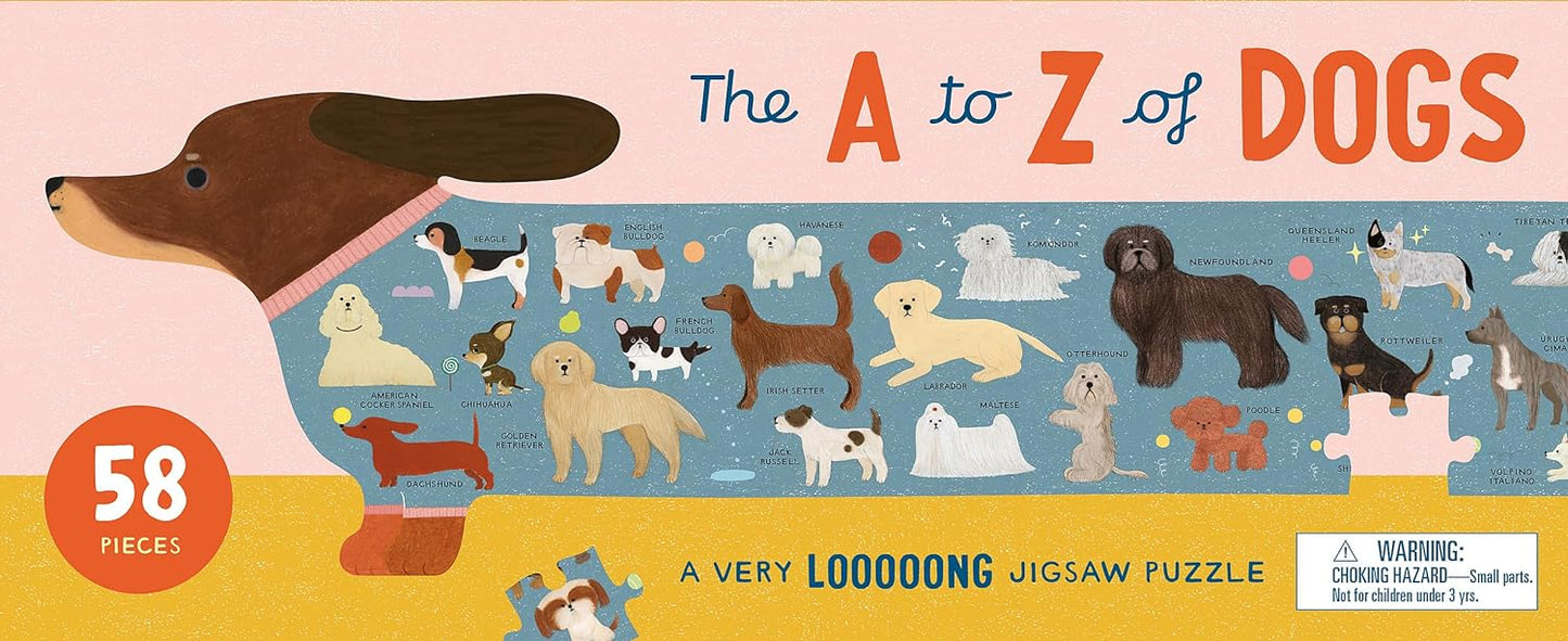 A to Z of Dogs | 58 Piece Jigsaw Puzzle