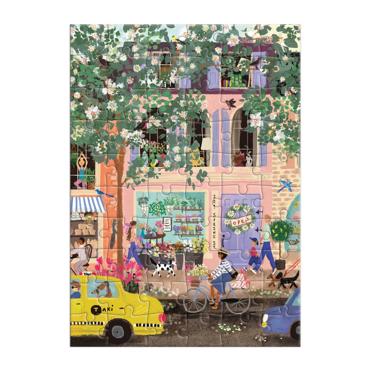 Spring Street Greeting Card Puzzle