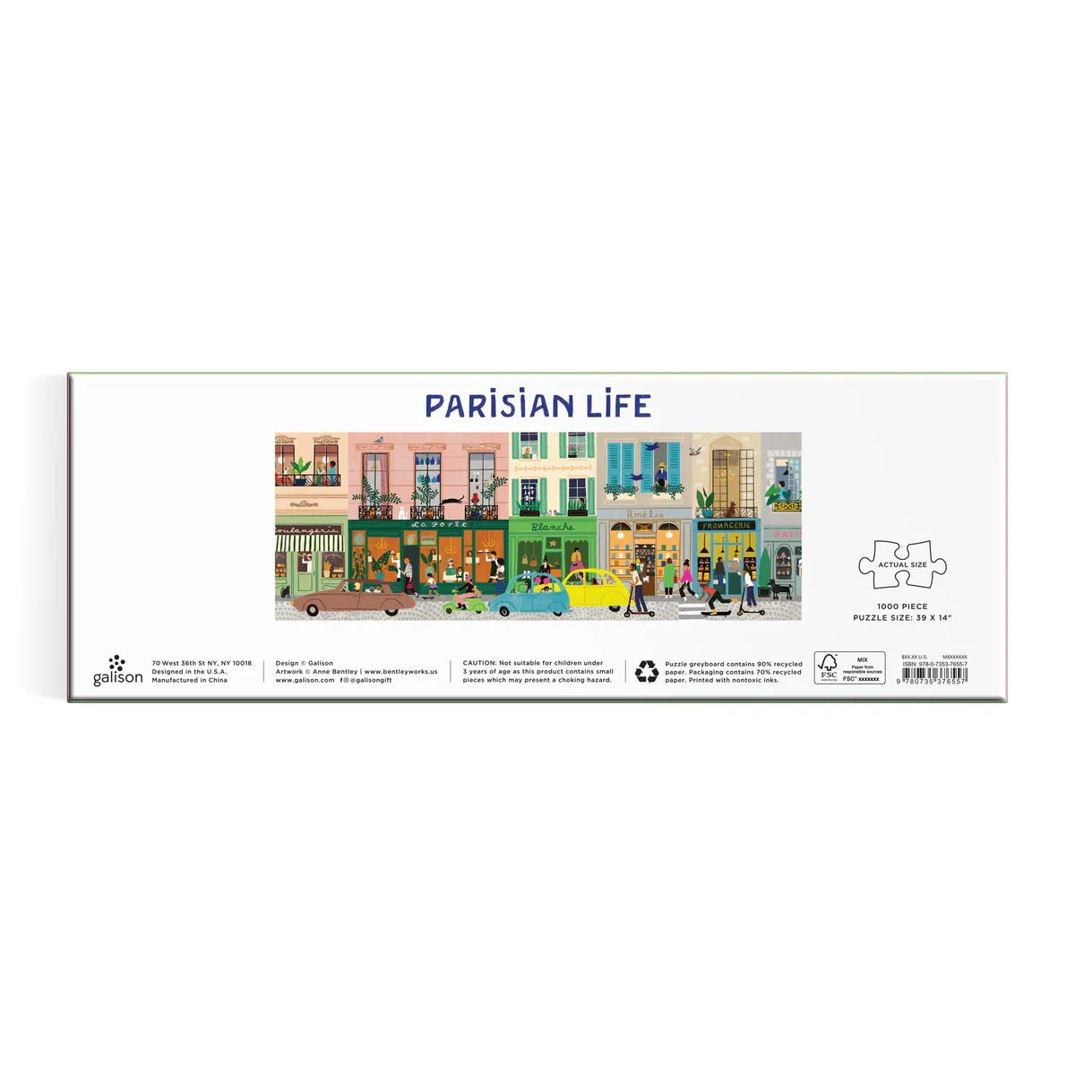 Parisian Life | 1000 Piece Panoramic Puzzle