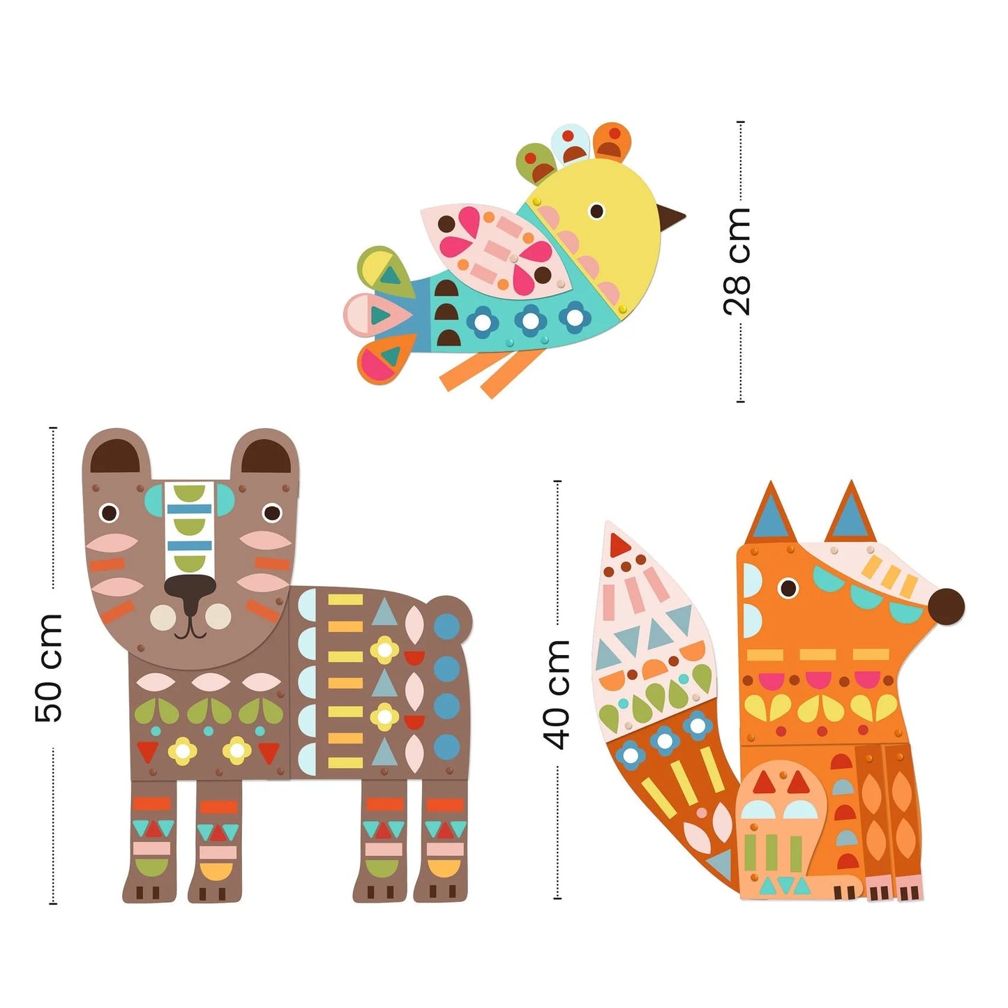 Giant Animals Sticker Collage Art Kit