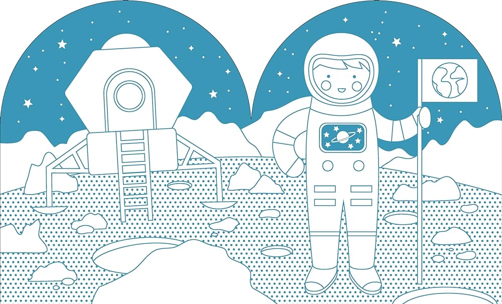 Coloring Book + Stickers | Outer Space