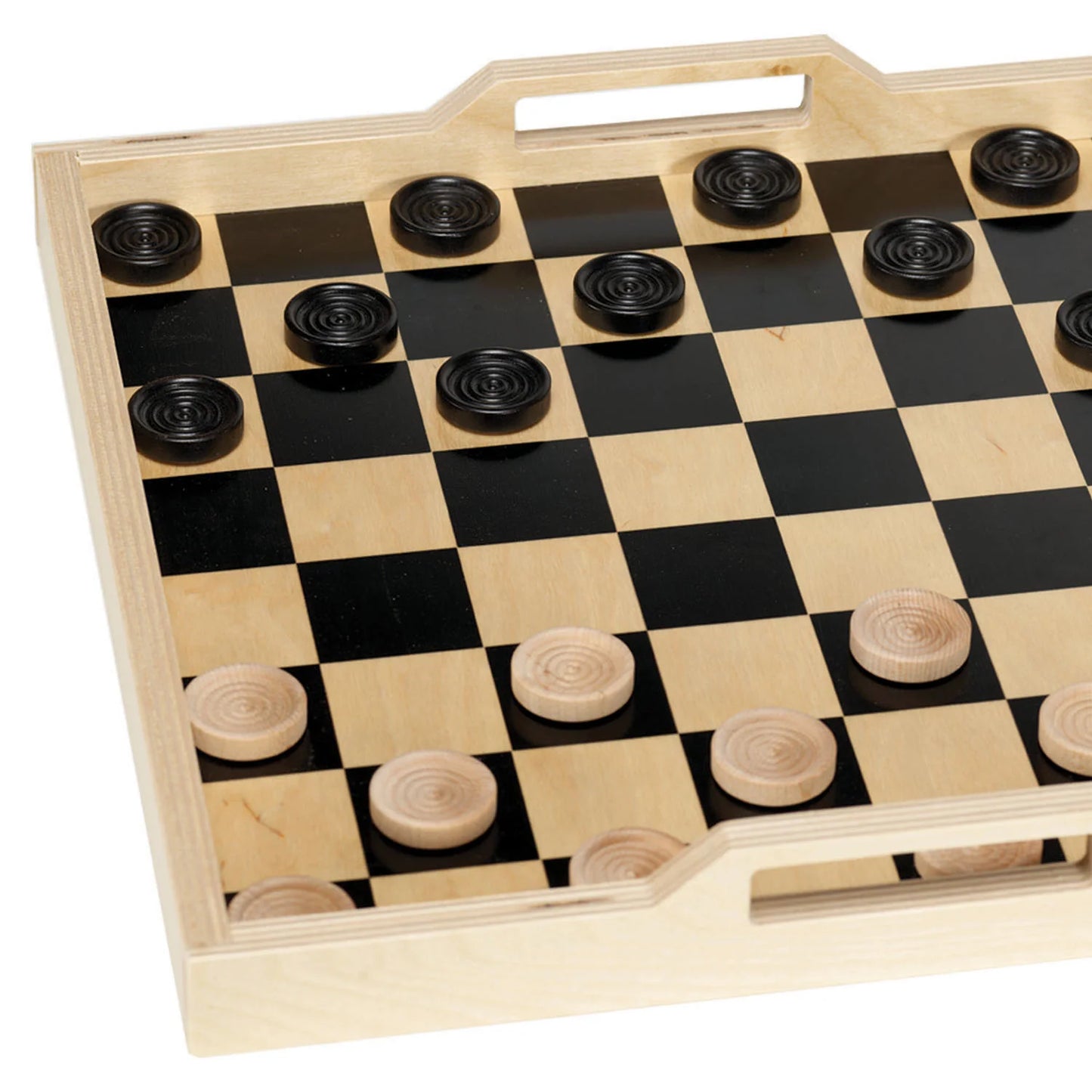 Chess Game Set & Serving Tray | Black & White