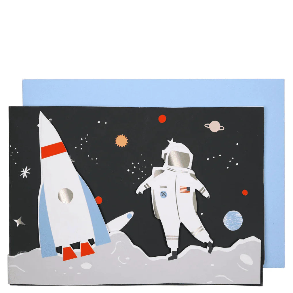 Space Scene Birthday Card