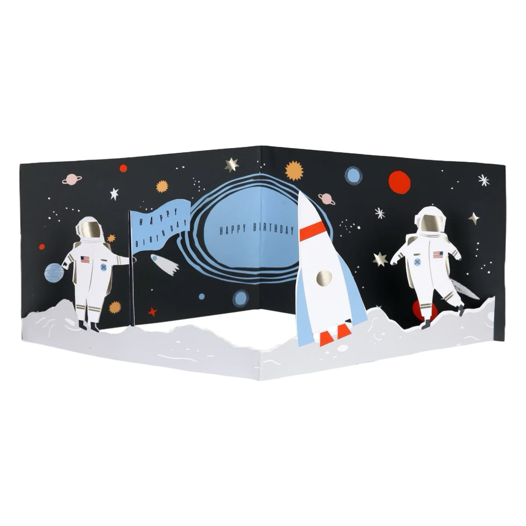 Space Scene Birthday Card