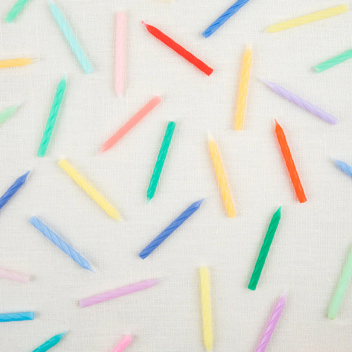 Rainbow Twisted Mini Candles