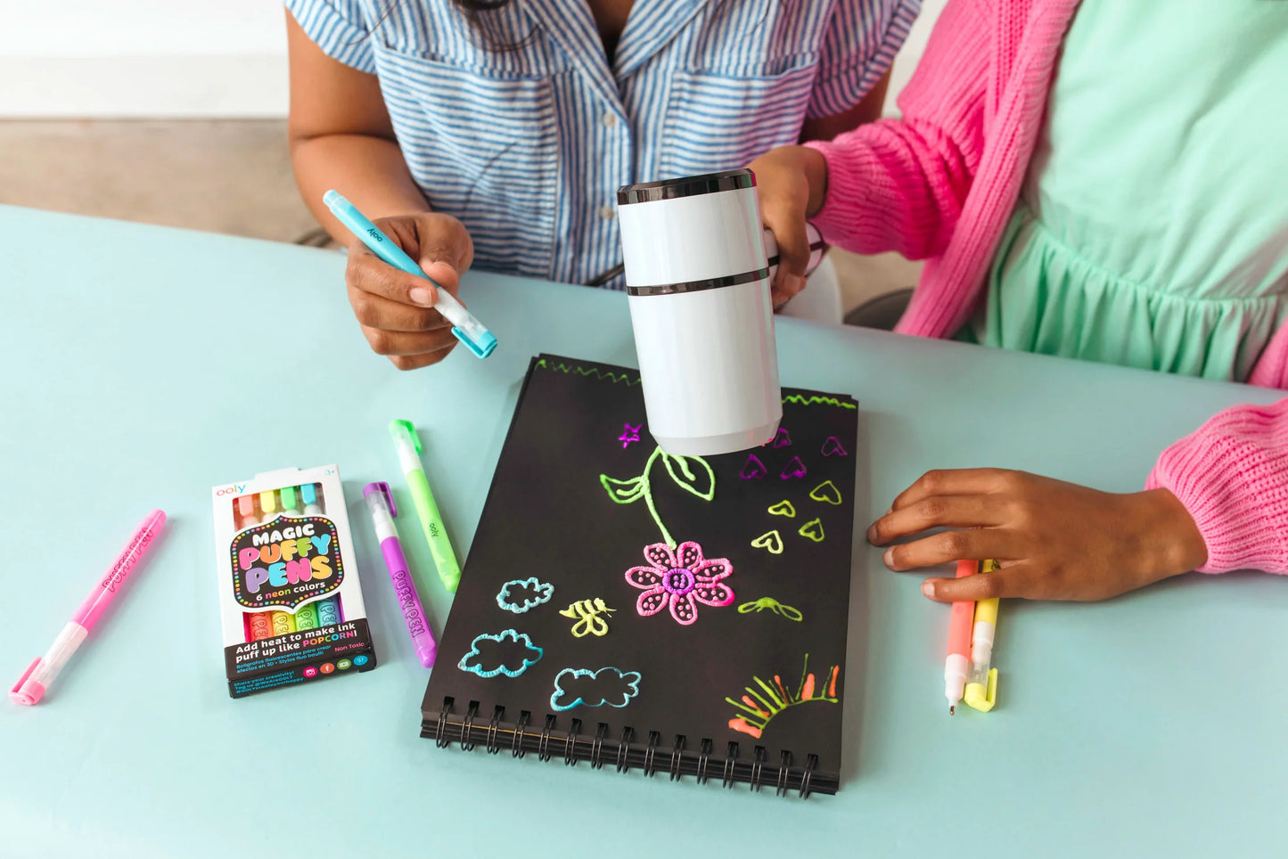 Magic Neon Puffy Pens