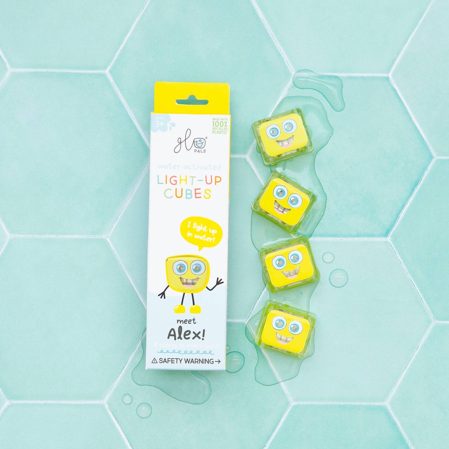 Glo Pals Light-Up Cubes | Alex (Yellow)