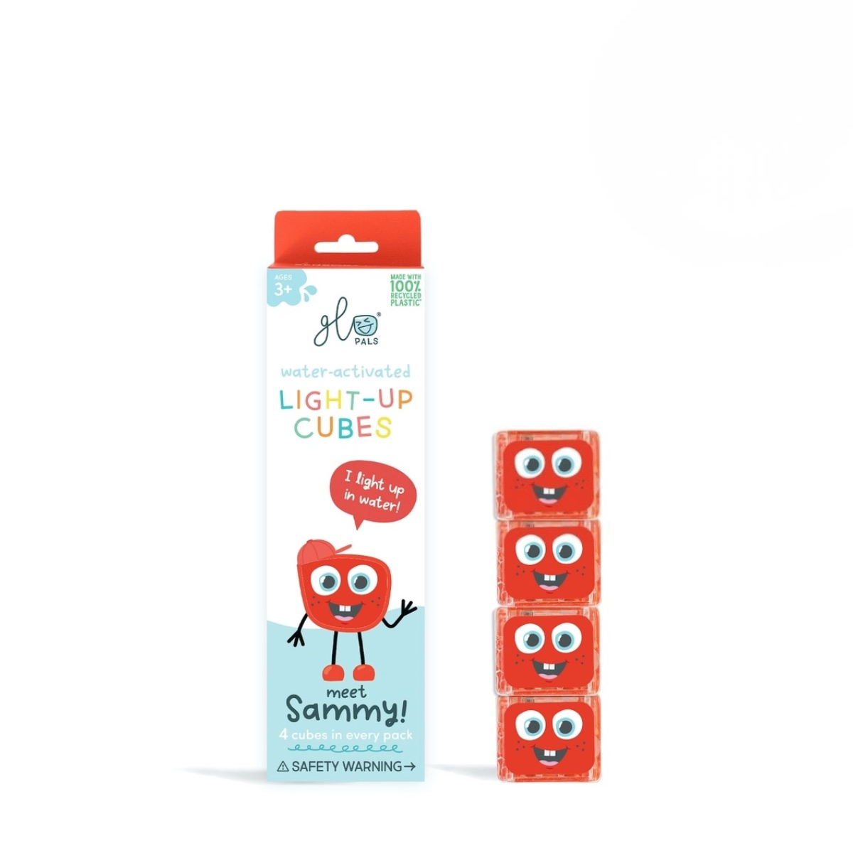 Glo Pals Light-Up Cubes | Sammy (Red)