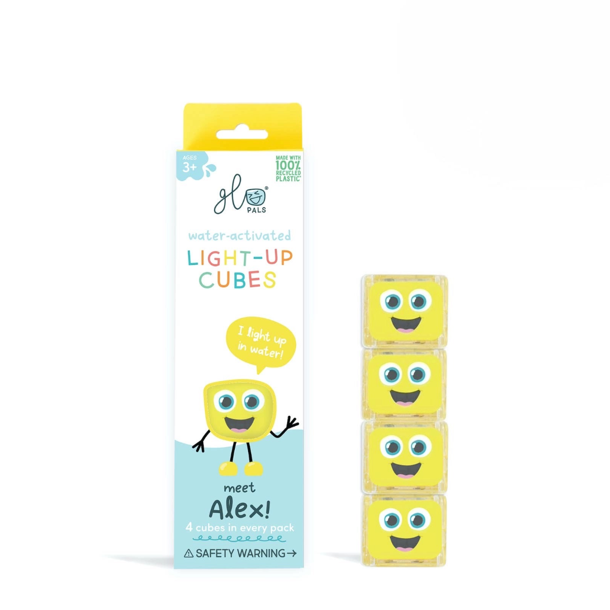 Glo Pals Light-Up Cubes | Alex (Yellow)