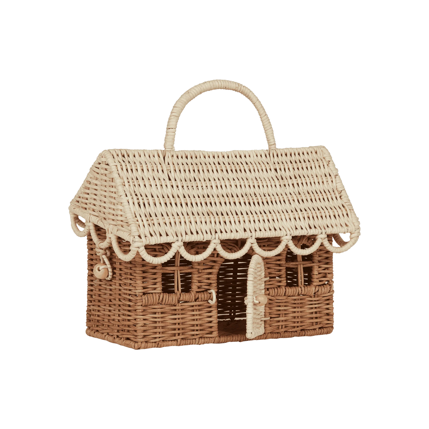 Gingerbread Casa Clutch | Natural & Straw