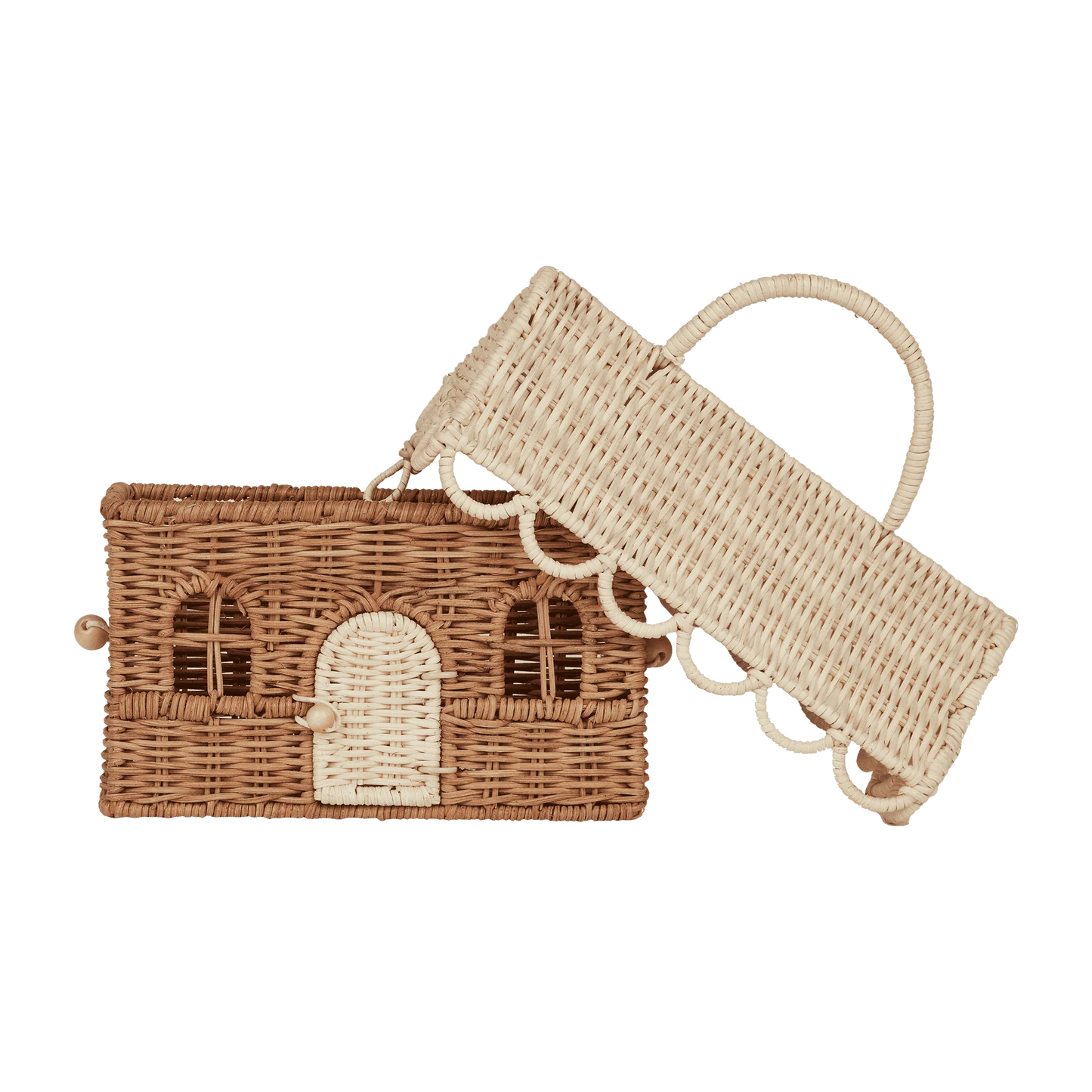 Gingerbread Casa Clutch | Natural & Straw