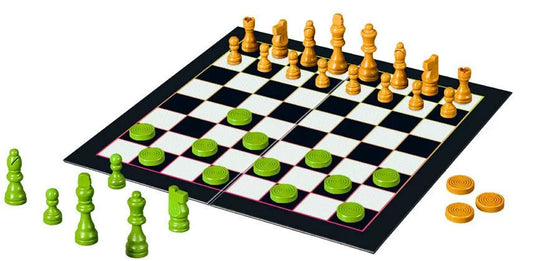 Chess & Checkers | Orange and Green Edition