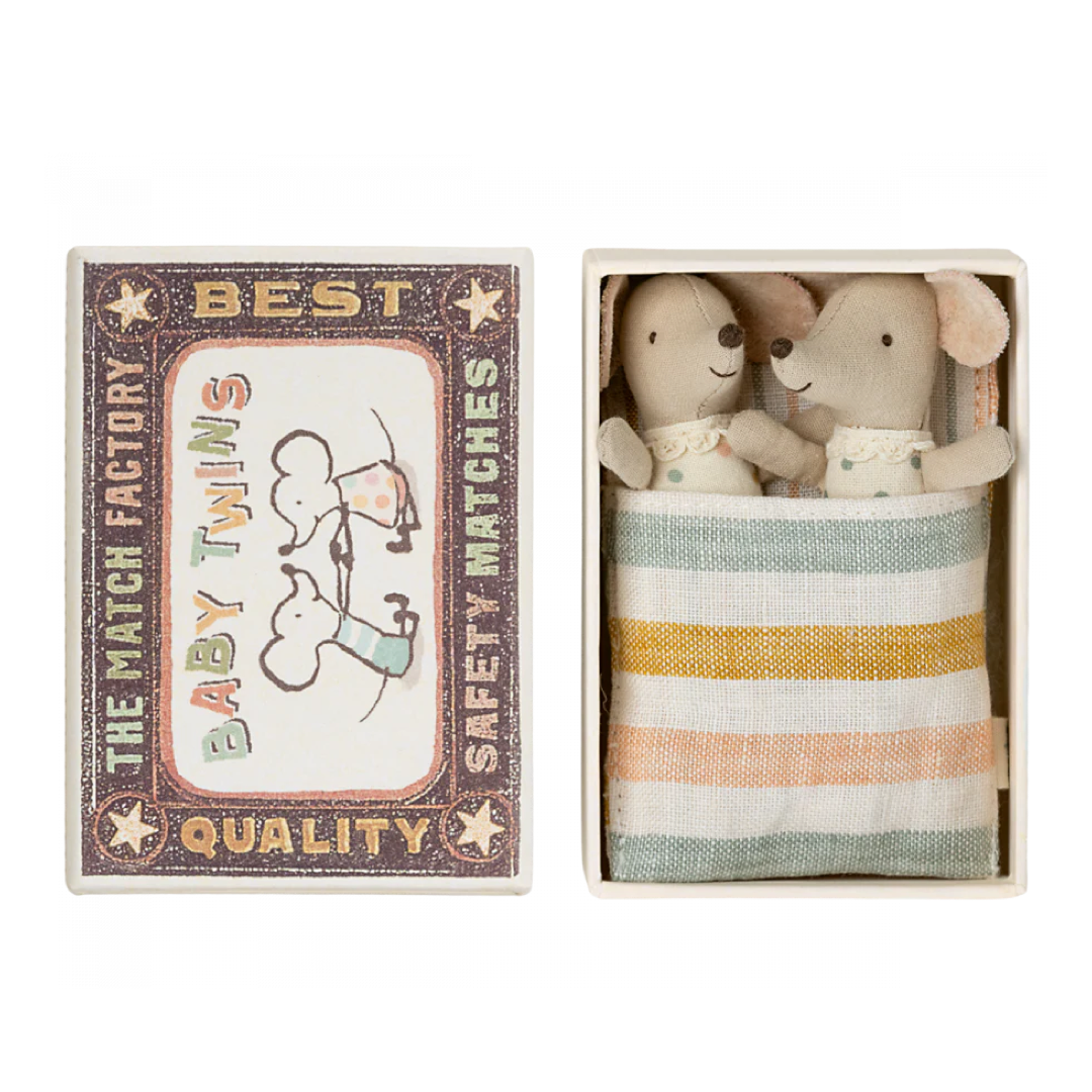 Twins Baby Mice In Matchbox