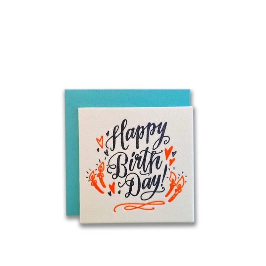 Happy Birthday Candle Tiny Card