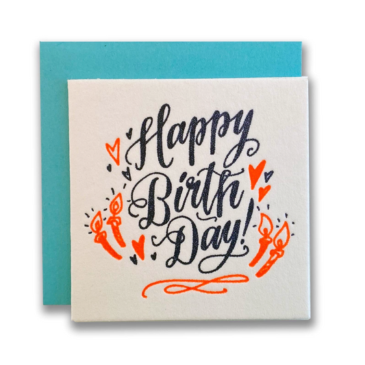 Happy Birthday Candle Tiny Card