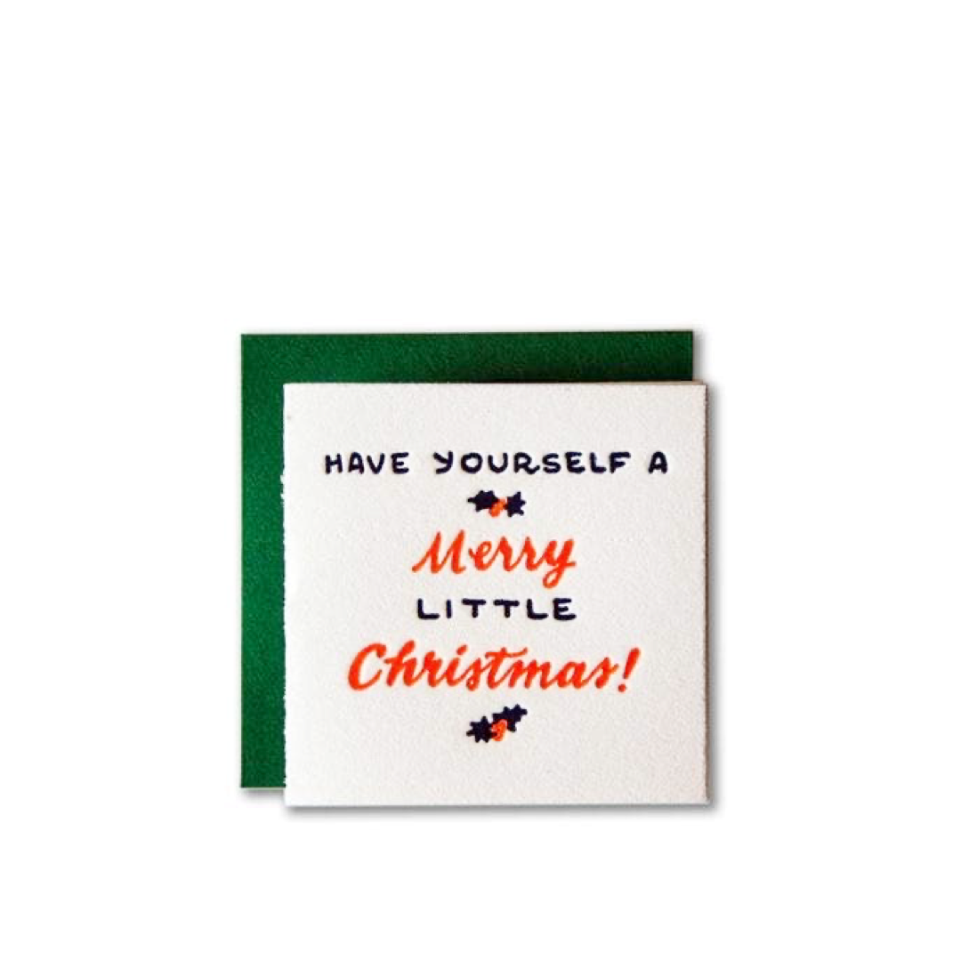 Merry Little Christmas Tiny Card