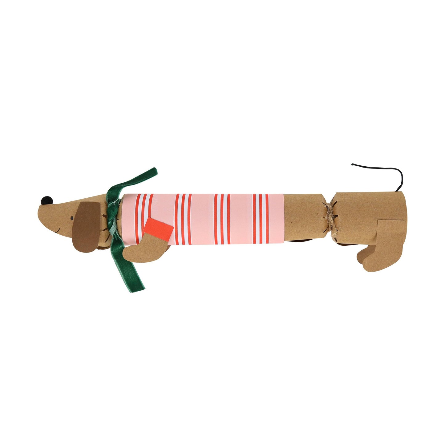 Festive Stripe Sausage Dog Crackers