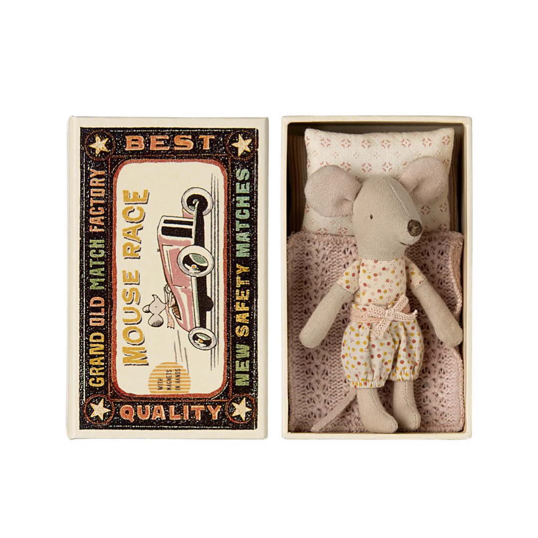 Little Sister Mouse In Matchbox