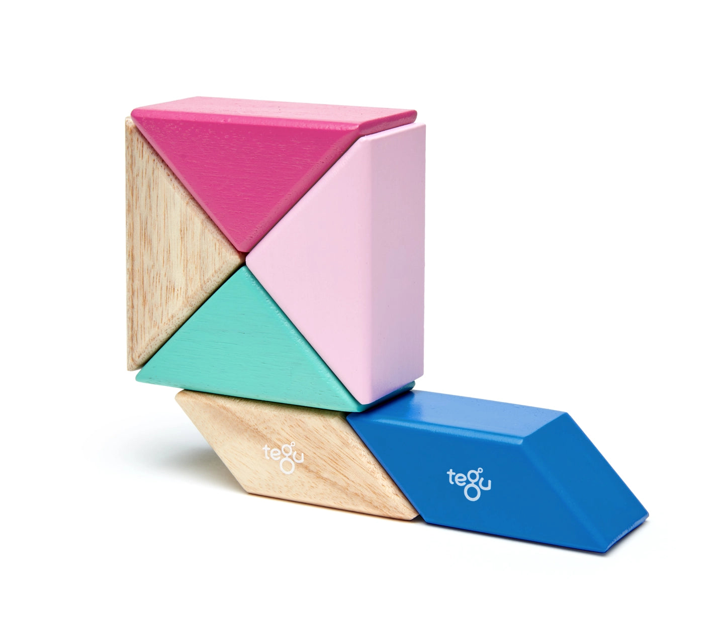 Pocket Pouch Prism | Magnetic Wooden Block Set