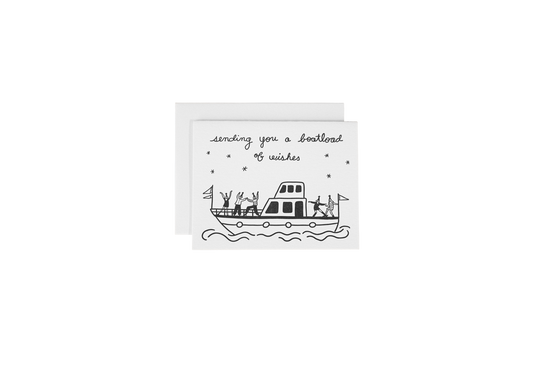 Boatload Of Wishes Birthday Card