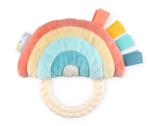 Plush Rattle + Teether | Rainbow