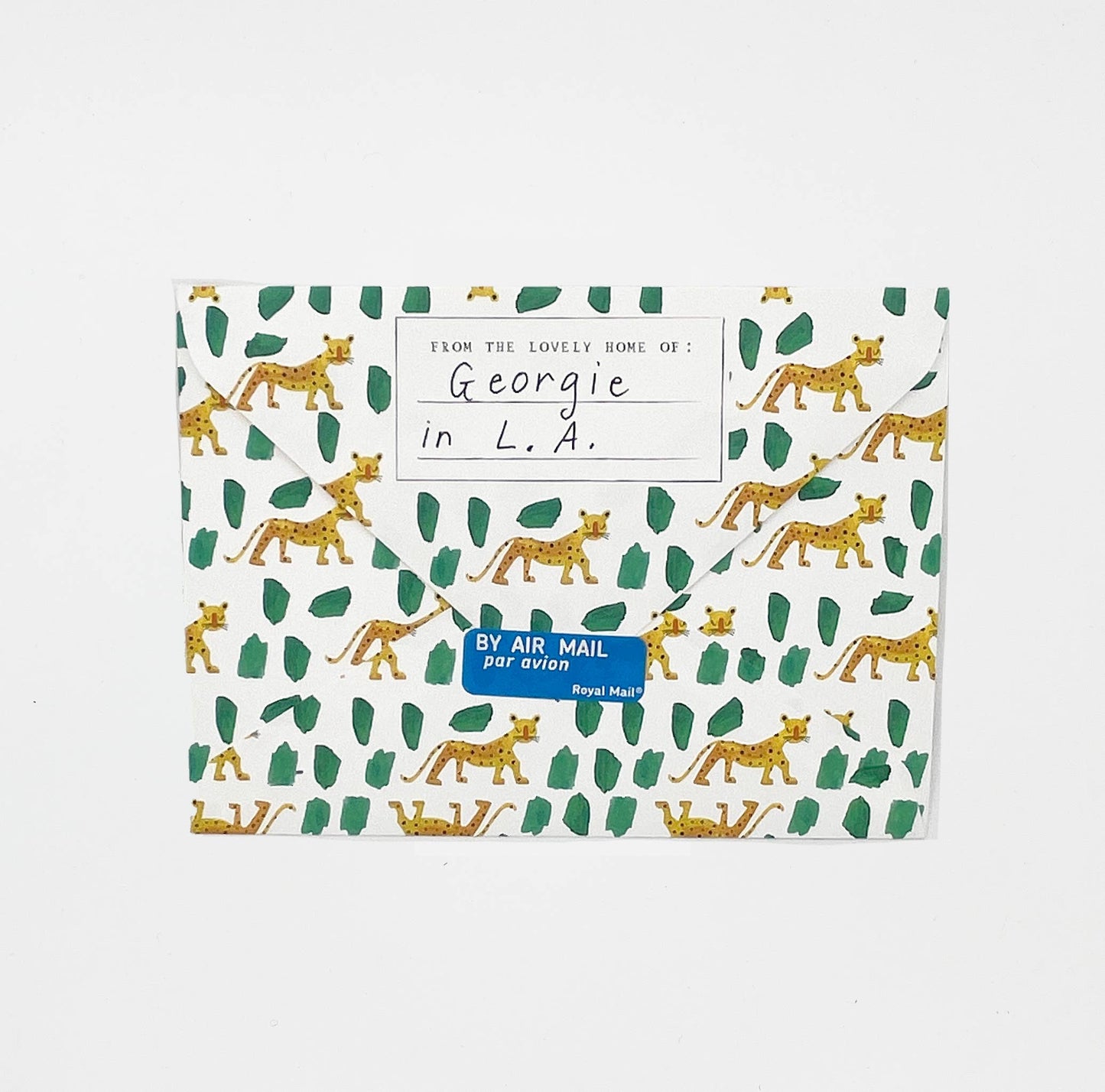 Leopard Patterned Notecards