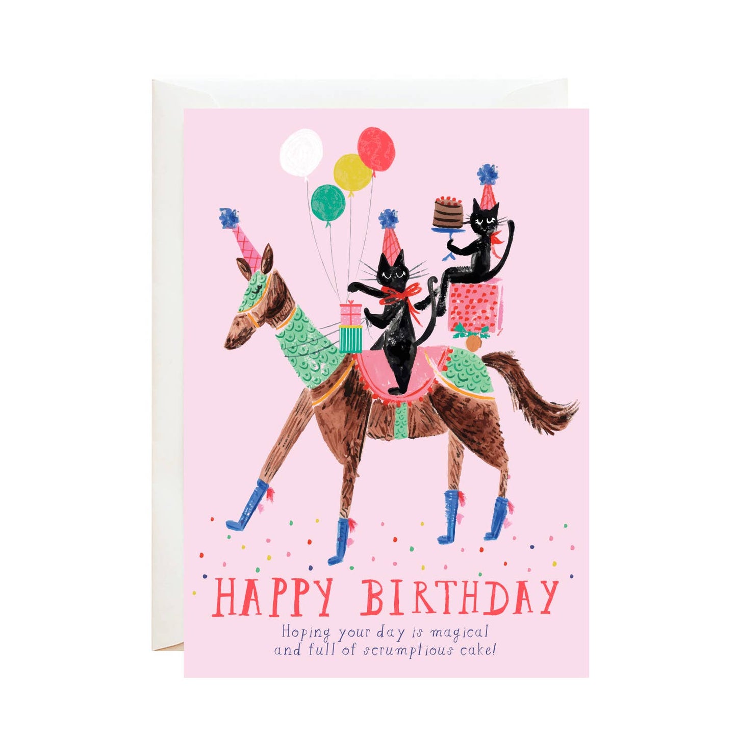 A Unicorn is Eating My Cake Birthday Card