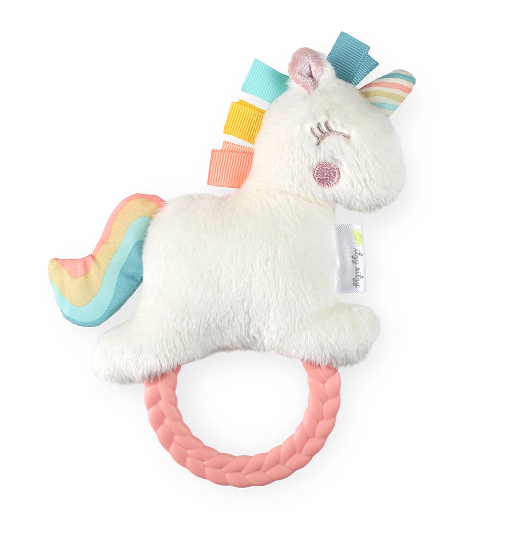 Plush Rattle + Teether | Unicorn