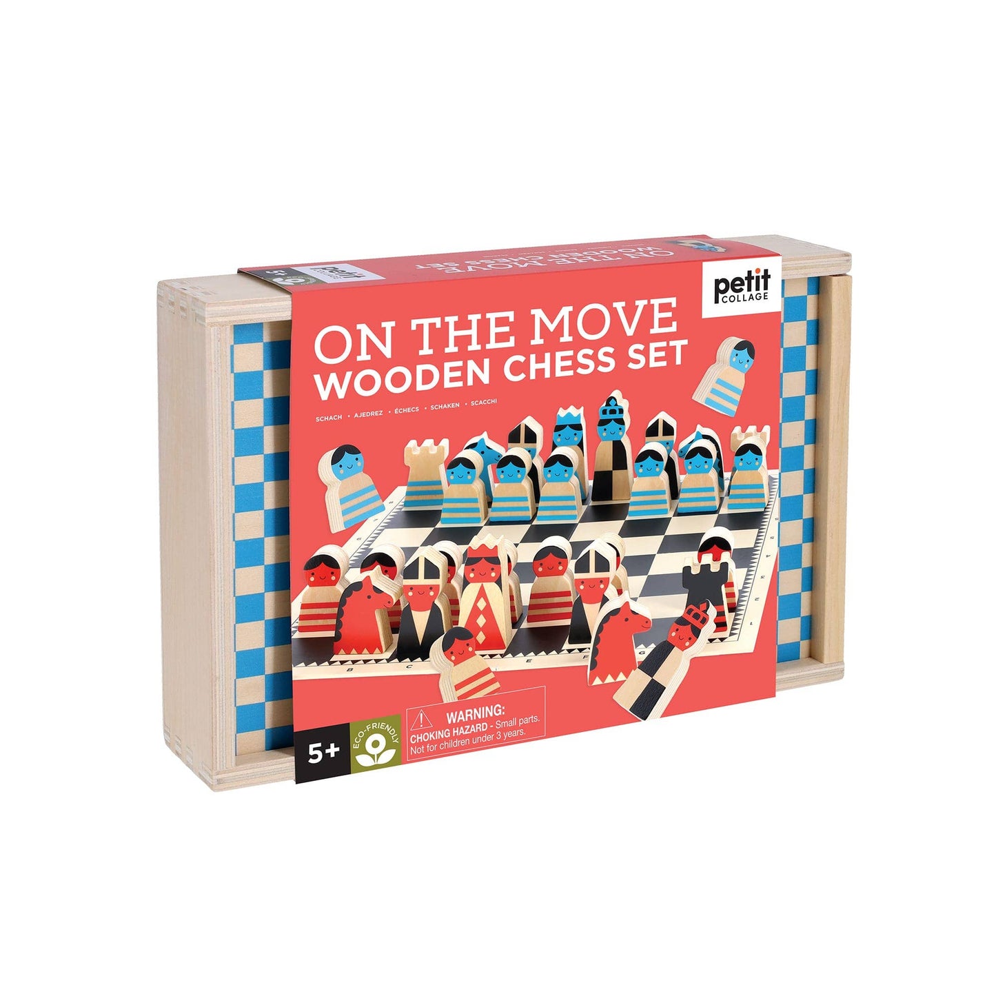 On the Move Wooden Chess Set