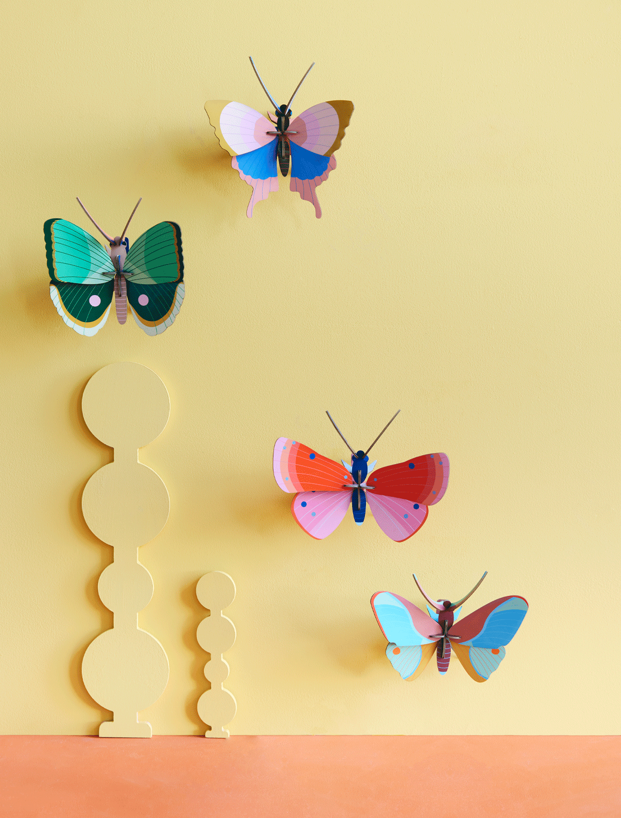 Gold Rim Butterfly Wall Art