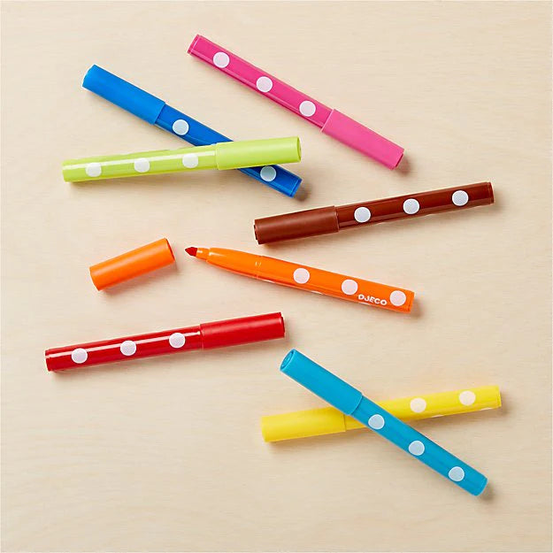 Felt Tip Markers for Little Hands | Set of 8