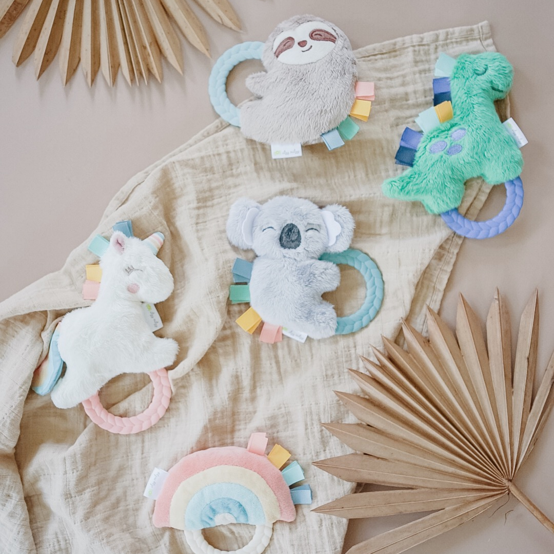 Plush Rattle + Teether | Unicorn