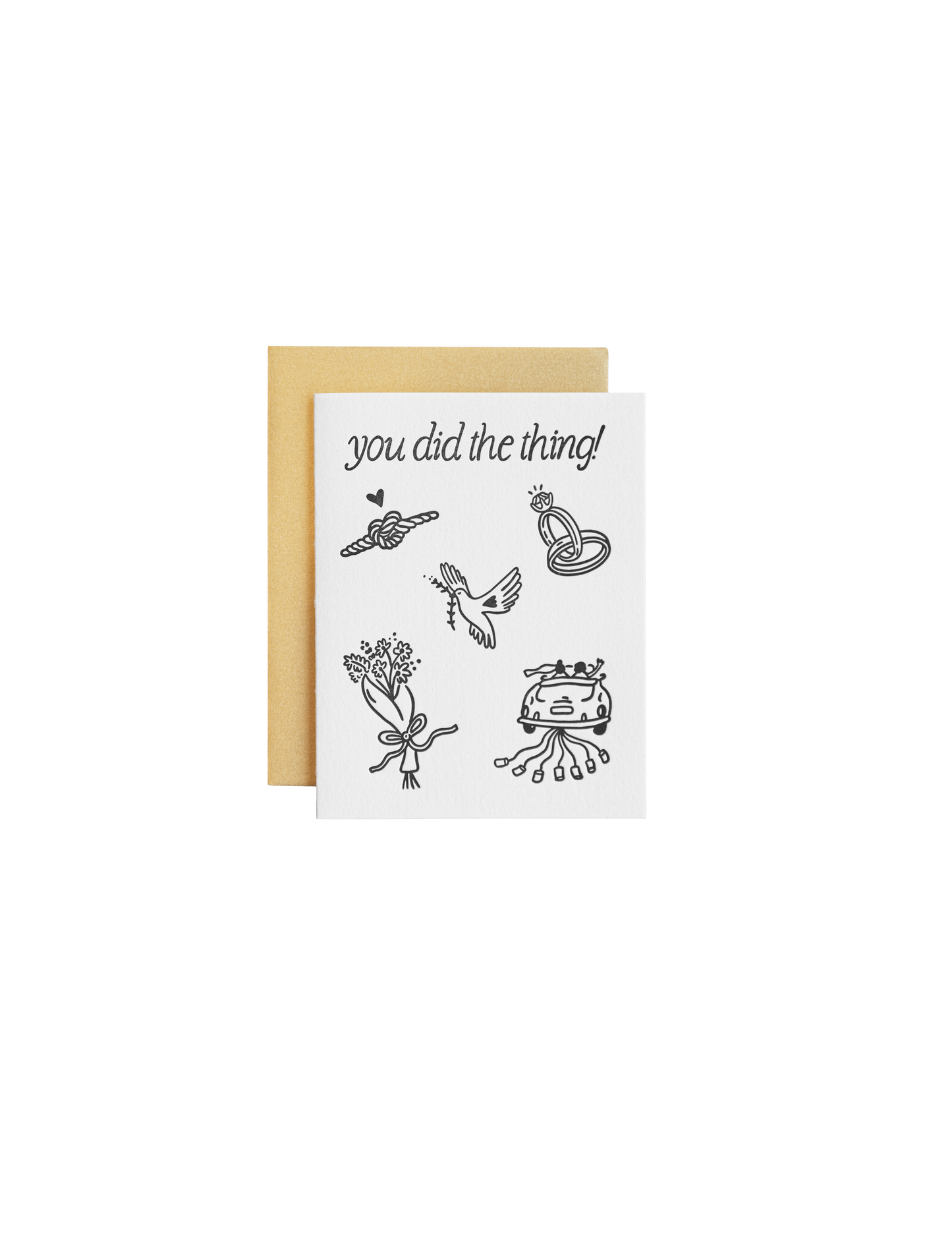 You did The Thing Engagement Card