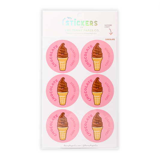 Scratch and Sniff Stickers | Chocolate