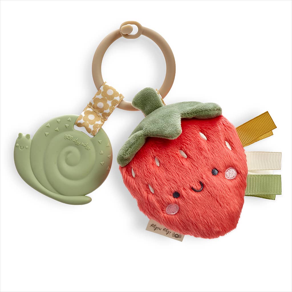 Plush Pal + Teether | Strawberry