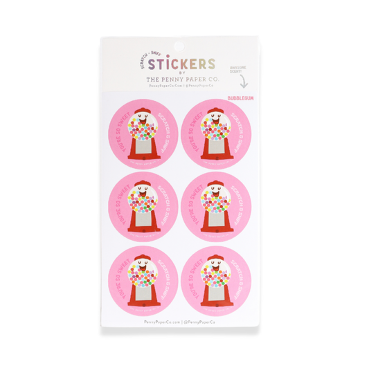 Scratch and Sniff Stickers | Bubblegum