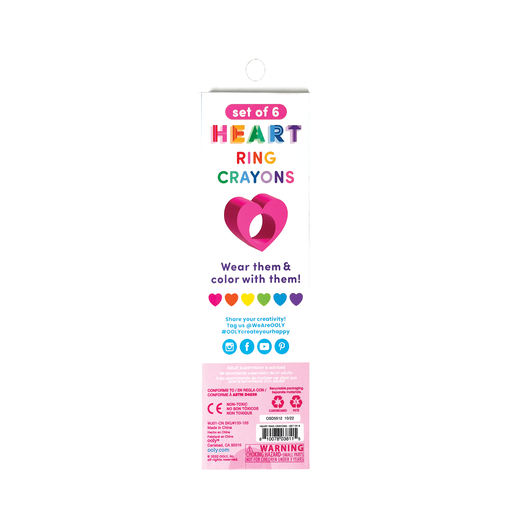 Heart Ring Crayons | Set of 6